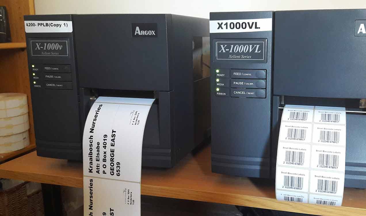 Bureau printed labels